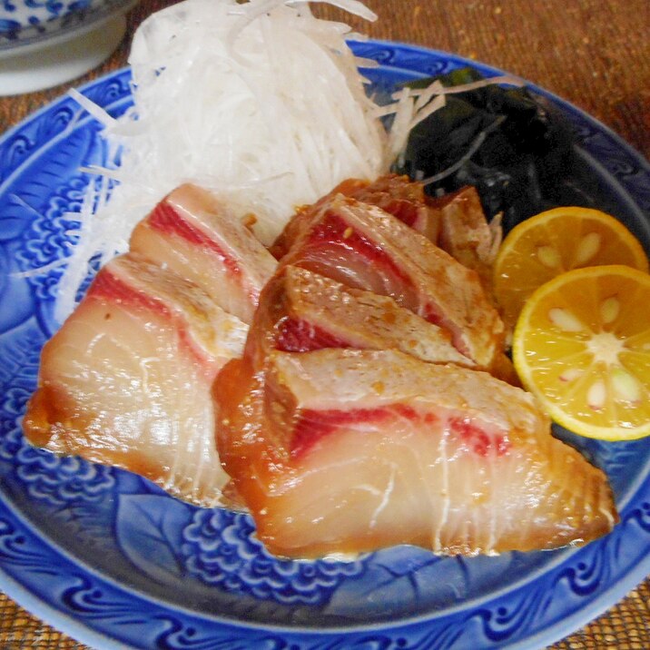 ヒラマサの生姜漬けスダチ添え レシピ 作り方 By Mococo05 楽天レシピ ヒラマサの生姜漬けスダチ添え レシピ 作り方 By Mococo05 楽天レシピ